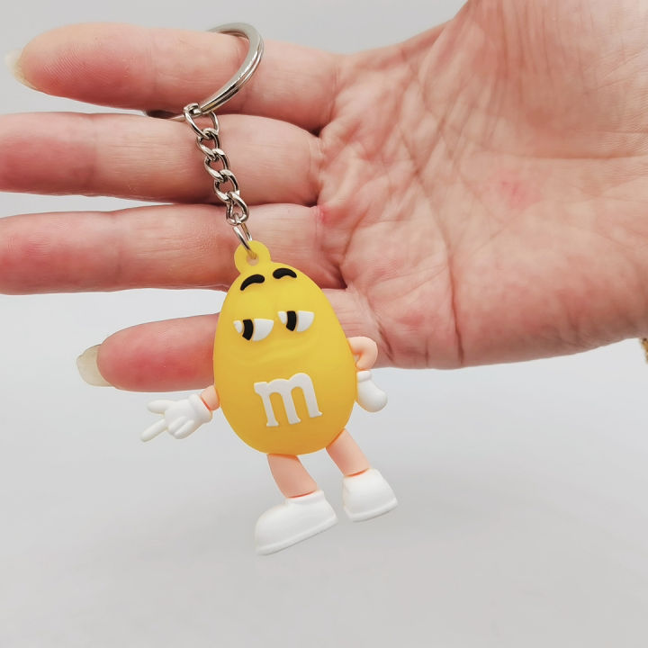 Cartoon%20Chocolate%20Bean%20Keychain%20Resin%20Doll%20Couple%20Key%20Chain%20Men's%20and%20Women's%20Jewelry%20Bag%20Pendant%20Children%20Lovely%20Keychain%20-%20Image%206