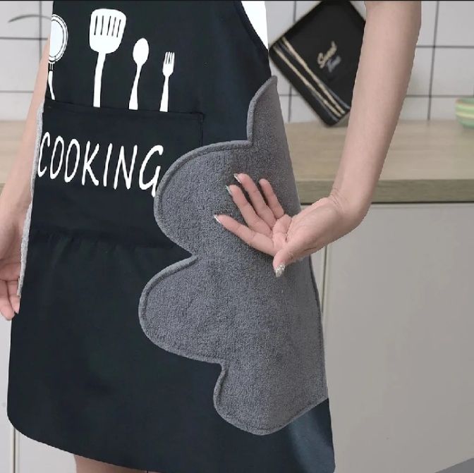Waterproof%20Multicolor%20Kitchen%20Apron%20for%20Women%20%7C%20Oil-Proof%20Adjustable%20Cooking%20Apron%20with%20Pocket%20%7C%20Hand-Wiping%20Kitchen%20Apron%20-%20Image%204