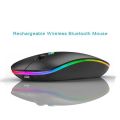 DELL W10 Rechargeable Wireless Mouse – Ultra-Slim Design 🎨 | 2.4GHz Wireless 📶 | Bluetooth Connectivity 🔗 | RGB LED Lights ✨ | 4 Buttons 🖱 | Long Battery Life 🔋. 