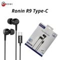 Ronin R-9 Type-C Handsfree High Quality Wired Earphones. 