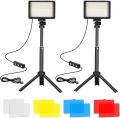 LED Photography Video Light Panel Lighting Photo Studio Lamp Kit With Tripod Stand RGB Filters For Shoot Live Streaming Youbube. 