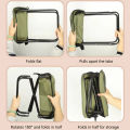 Folding stool for outdoor leisure, camping, and hiking fishing trips, convenient shoulder bag style portable stool for storage.
