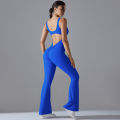Back V Jumpsuit Gym Set Women Training Yoga Suit Sportswear Women Sports Jumpsuit Fitness Rompers Stretch Workout Bodysuits.