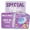 Susu Dry Best baby Diapers,jumbo pack,leak proof,XL Size (72 Pcs). 