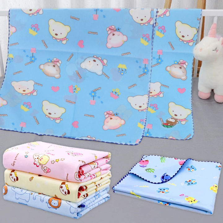 Cartoon 3 layers Baby Changing Mat Portable Foldable Washable