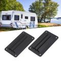 1pair RV Air Vent Louver Professional Bathroom Office Ventilation Outlet Grille Louver For Boat Yacht Accessories Black. 