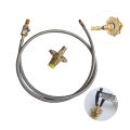 100cm/39.3in Outdoor Gas Stove Extend Tube Adapter Camping Gas Tank Connector Hose Extension Accessories Free Combination. 