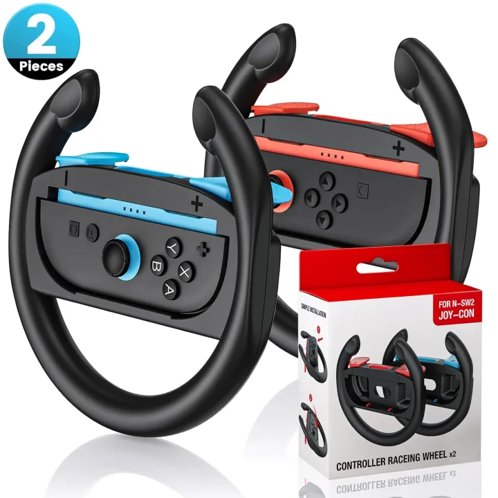 Nintendo Racing Contoller Racing Steering Wheels for Switch 2 Joy-Con Controllers, NS2 Grips ...