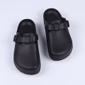 House Slippers Adjustable Buckle EVA Women's Slippers Lightweight Closed Toe Indoor Slides Soft Sole Platform Sandals.