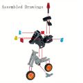 1 Pc City Police SWAT Motorcycle Model Building Blocks DIY Model Building Blocks Bricks Children'S Toys 6+. 