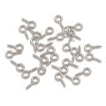 100pcs Stainless Steel Tiny Mini Eye Pins For Jewelry Making DIY Pendants Handmade Jewelry Findings Screw Eyes Threaded Hook.