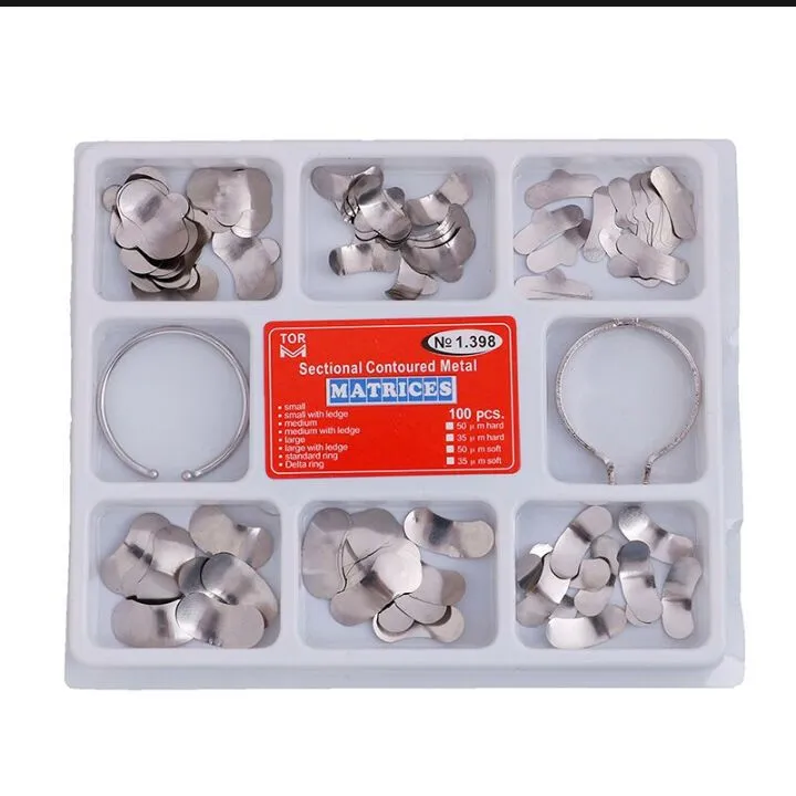 Denspay 100pcs/Box Dental Sectional Matrix System Dental Sectional ...