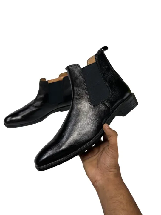 Chelsea%20Boots%20For%20Men%20Genuine%20Cow%20Leather%20Winter%20Ankle%20Boots%20Casual%20Formal%20Slip%20On%20Stylish%20Dress%20Shoes%20Classic%20Minimal%20Design%20Black%20-%20Image%203