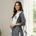Everything House By Nazmul Summer Ready 3 Piece Button Design Linen Fashionable Stitched Kurti Shalwar Kameez For Stylish Women And Girls Dress.