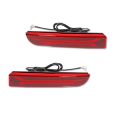 2pcs For Mitsubishi Lancer Evo X Outlander Red Rear Bumper Reflector Lights ,Tail/Brake Rear Fog Lamps and Turn Signal Light.