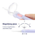 Baby's Luminous Ear Spoon With Dual LED Light Magnifying Glass 6 Types Ear Picks Cleaning Set USB Charging Earwax Cleaner. 