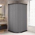 Foldable Magnetic Shower Curtain Waterproof Privacy Dry Wet Separation Bathroom Curtain for Home Apartment Dorm. 