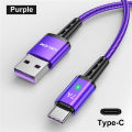 7A USB Type C Cable Wire For Samsung S23 S22 Xiaomi mi 13 Mobile Phone Fast Charging USB C Cable Type C Charger Data Cord Cables.