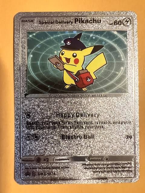 2021 Special Delivery Pikachu Silver Foil Pokemon Card Promo ...
