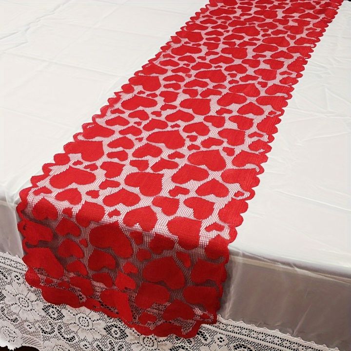 1pc%20Romantic%20Red%20Heart%20Lace%20Valentine's%20Day%20Table%20Runner%20for%20Home%20Table%20Decoration%20-%20Image%206