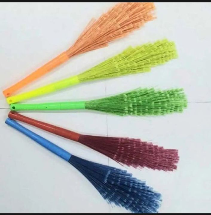 plastic Broom jharu jharu Feather dursh sweeper jharu