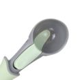 Ice cream scoop with push button operation. 