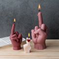 Irregular Gesture Finger Heart Scented Candle Mold Finger Gesture Silicone Soap Mold Resin Craft Painting Plaster Clay DIY Tool. 