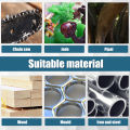 6/12/24Pcs Diamond Coated Cylindrical Burr 4mm Chainsaw Sharpener Stone File Chain Sharpening Carving Grinding Tools Kits.