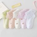 5Pairs Children Cotton Mesh Sock Princess Lace Ruffle Mesh Breathable Socks Summer Thin Girl Quality Socks for Baby Teenage Sock.