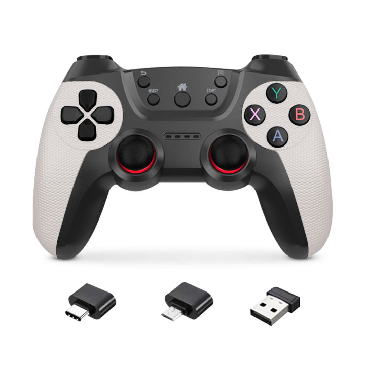 Wireless Handheld game controller with optional accessories, both PC game console and notebook. There are many colors to choose from.