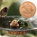 Bird Bath Copper Birdbath Purifier with Triple-Point Support Bath Disk Ornaments Feeder Accessories for Outdoor Bird Baths Bowls.