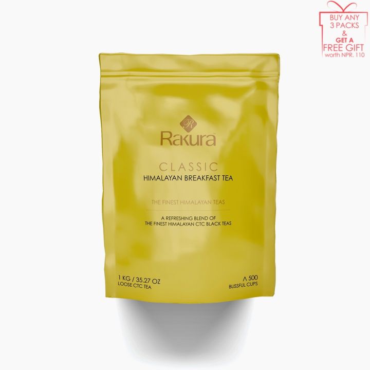 Citrus Rakura Tea Rakura Classic Himalayan Breakfast Tea 1 Kg Pouch | Loose CTC Tea ...