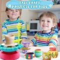 Diy Sunflower Potttery machine Electric best quality create exquisite eramic works potttery wheel for kids. 