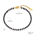 Lokaer Fashion Black CZ Crystal Charm Anklets For Women Girl Stainless Steel Link Chain Bohemia Beach Foot Anklet Jewelry A21029. 