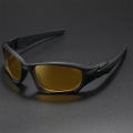 Outdoor Sports Polarized Sunglasses Men Curve Cutting Frame Stress-Resistant Lens Shield Sun Glasses Wome. 