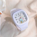 New Cute Luminous Watch Fashion Sports Watch for Girls Students Luminous Watch Ins Popular Kids Watch Pink Electronic Watch. 