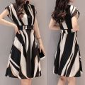 2025  Casual Maxi Dresses Summer Bohemian Floral Prints Dress O-Neck Short Sleeve Length Dress Fashion Women Business Dress. 