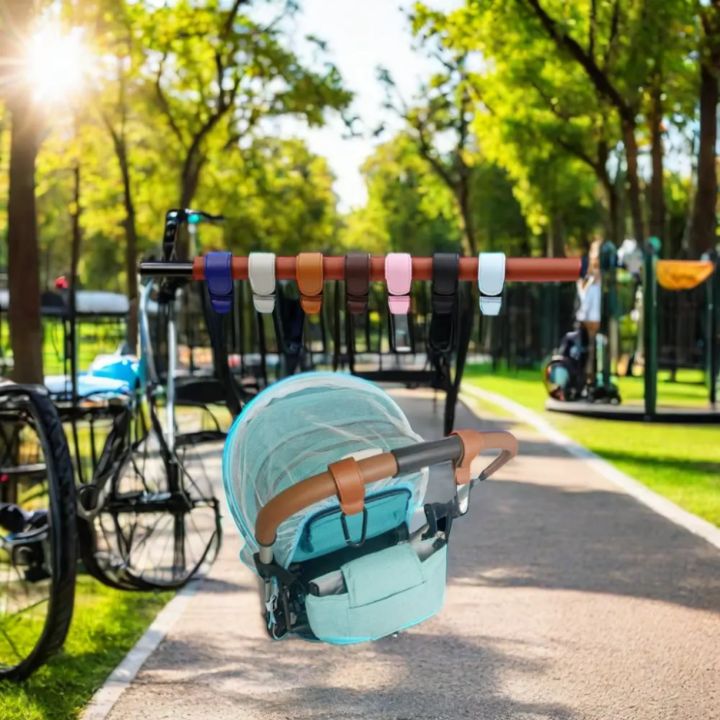 PU%20Leather%20Baby%20Bag%20Stroller%20Hook%20Pram%20Rotate%20360%20Degree%20Rotatable%20Cart%20Organizer%20Pram%20Hook%20Stroller%20-%20Image%202