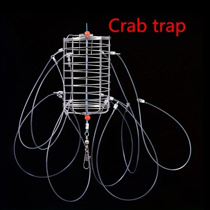 8%20Rings%20Catching%20Tool%20Stainless%20Steel%20Durable%20Bait%20Cage%20Nylon%20Thread%20Fish%20Cage%20Feeder%20Crab%20Lobster%20Shrimp%20Crayfish%20-%20Image%205