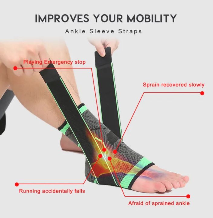 Adjustable%20Compression%20Ankle%20Support%20Brace%20-%20Elastic%20Nylon%20Knitted%20Sleeve%20with%20Straps%20for%20Gym,%20Running,%20Soccer%20&%20Basketball%20-%20Pain%20Relief%20Sports%20Guard%20Bandage%20-%20Image%203