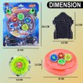 4D Metal Master Beyblade Stadium - Ultimate Bey Battle Set for Kids, 4 Beys, 2 Launchers, 1 Stadium (Multi-Color). 