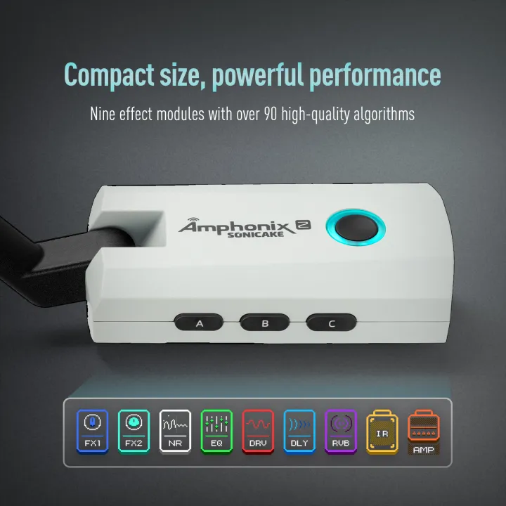 SONICAKE%20Amphonix%202%20Headphone%20Guitar%20Amp%20with%2050%20Factory%20Presets,%209%20Effect%20Modules,%20BT%20Connectivity,%20App%20Control,%20Battery%20QAP-50%20-%20Image%203