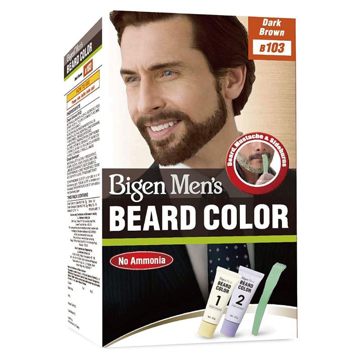 Bigen mens beard colour dark brown no.B103