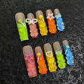 Handmade Press on Nails Cute Candy Bear Bow Love Decor False Nails for Women Wearable Full Cover European Extra Long Fake Nails. 