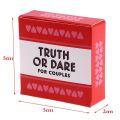 Newest 51PCS Truth Or Dare For Couples Cards Games Lovers Board Game Supply English Version Board Game.