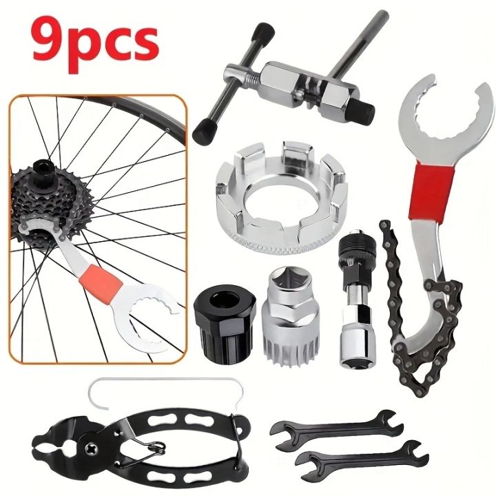 Flywheel Chain Mountain bike three-in-one tail hook wrench, middle shaft flywheel ...