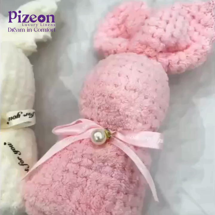 Little Rabbit Design Towel | Ultra Soft & Super Absorbent Bath | Face ...