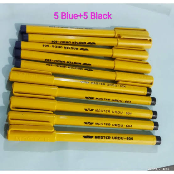 Pack%20of%2010%20Cut%20Markers%20(5Blue%20+%205Black)%20Calligraphy%20Markers%20Set%20for%20Drawing%20and%20Writing%20-%20Image%202