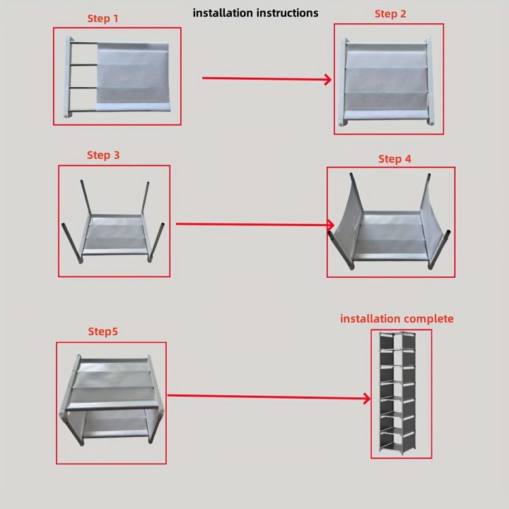 Metal%20Frame%20Shoe%20Rack%20Multi-Tier%20Fabric%20Shelves%20Space%20Saving%20for%20Sneakers%20Sandals%20Entryway%20Easy%20Assembly%20Holiday%20Storage%20-%20Image%204