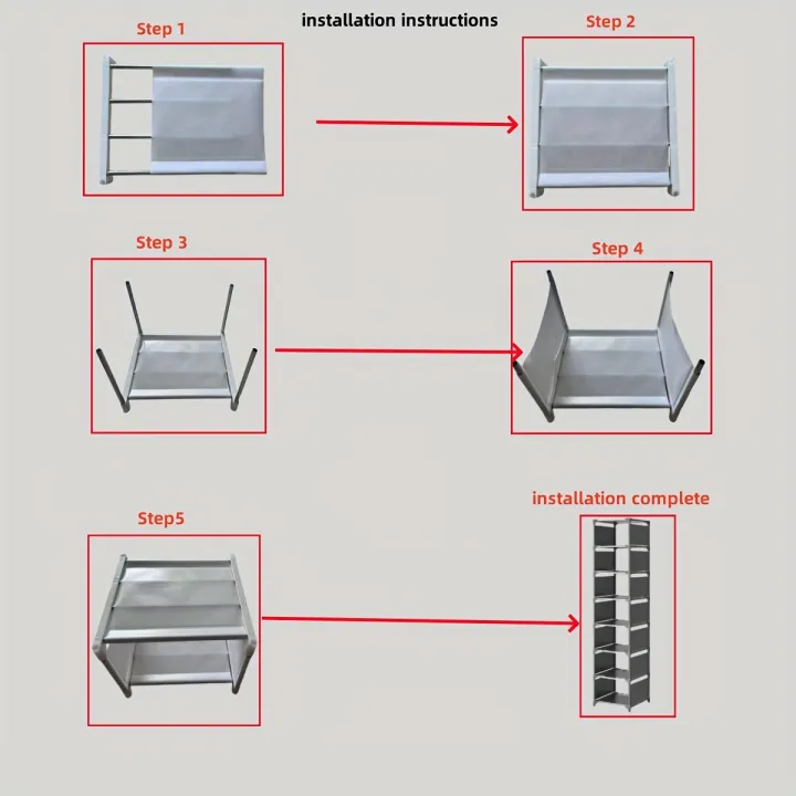 Metal%20Frame%20Shoe%20Rack%20Multi-Tier%20Fabric%20Shelves%20Space%20Saving%20for%20Sneakers%20Sandals%20Entryway%20Easy%20Assembly%20Holiday%20Storage%20-%20Image%204
